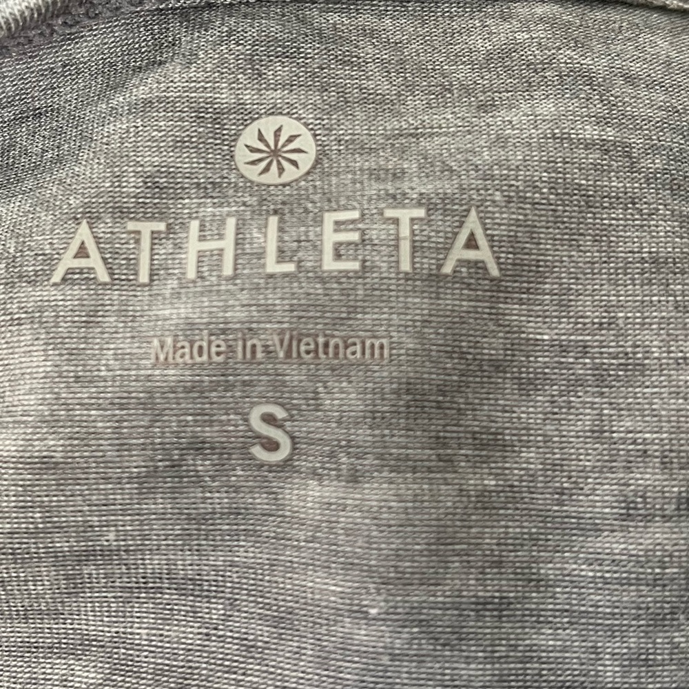 Athleta Women’s Gray Oversized Open Back Tank Top Size S Activewear Yoga - Picture 6 of 9